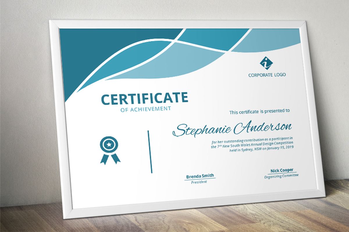 10 modern certificate docx bundle, a Stationery Template by Inkpower (Photo 2 of 10)