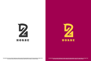 Horse 2 Animal Logo Design Icon, a Branding & Logo Template by Morvana Crew
