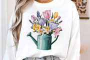 Watercolor spring flowers clipart, an Illustration by SinaCreation (Thumbnail 3 of 8)