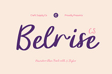 CS Belrise – Beauty Script Font