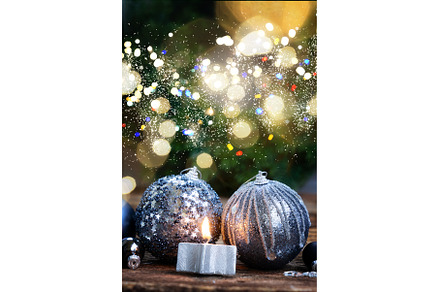 Elegant gray christmas, a Holiday Photo by Neirfy