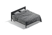 White Wooden Double Bed 3D Model, an Object 3D Model by rebrandy (Thumbnail 8 of 10)