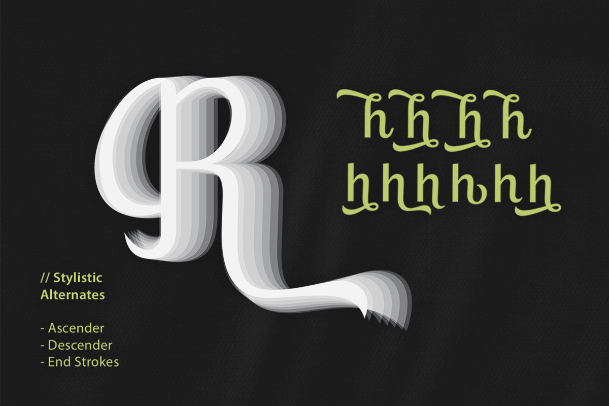 Ralsteda Font Family, a Script Font by Seniors (Photo 12 of 18)