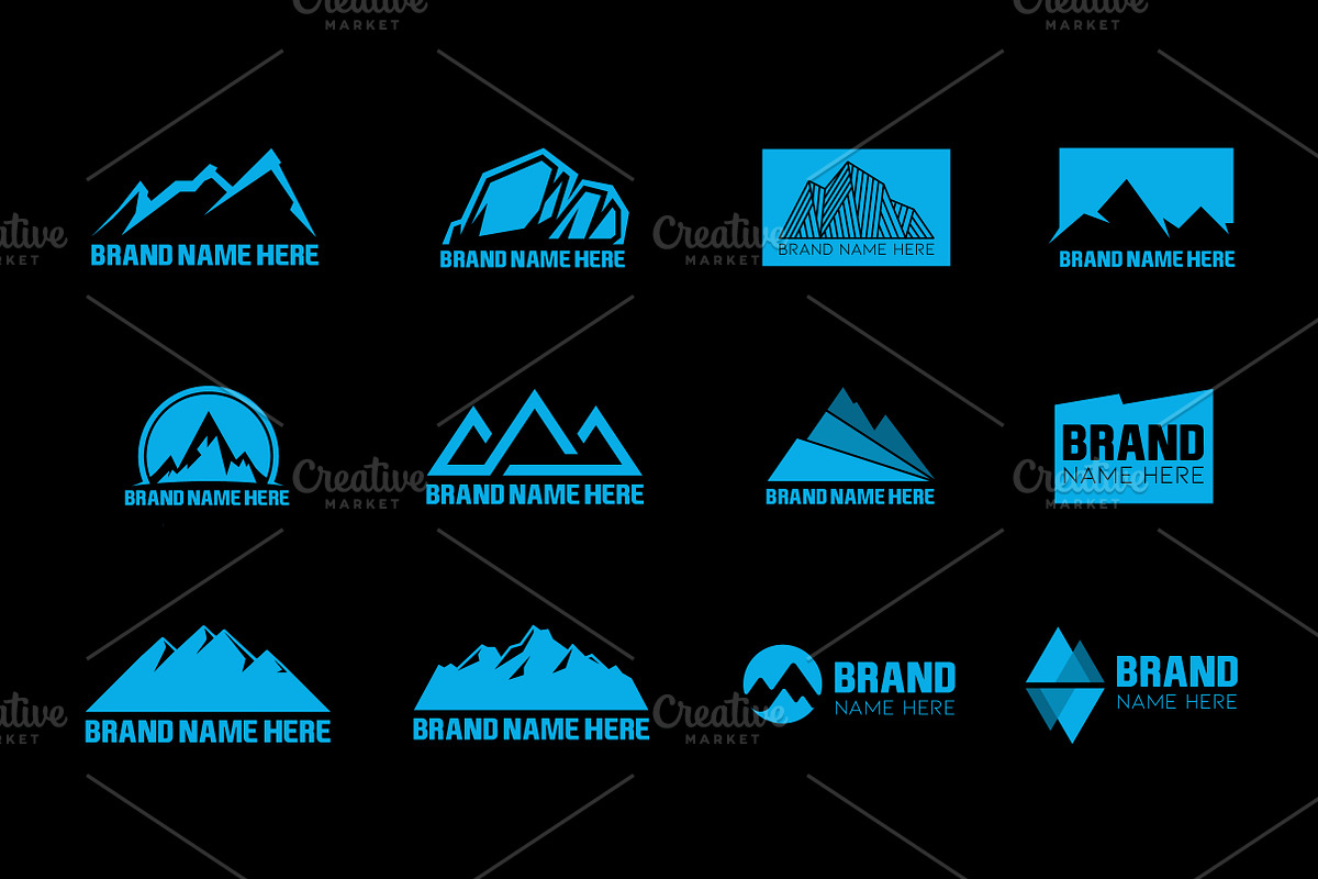 Mountain Logo Bundle & Mock-Up, a Branding & Logo Template by Multiple (Photo 3 of 5)