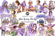 Watercolor Lilac Spring Family PNG, an Illustration by SinaCreation (Thumbnail 1 of 5)