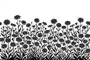 60 Daisy Flower Field Silhouette, a Seasonal Illustration by Amazin_art (Thumbnail 19 of 36)