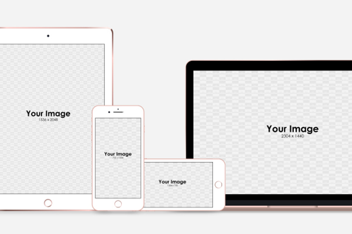 Responsive Screen Simple Mockups Set, an iPhone Mockup by tamiq (Photo 5 of 7)