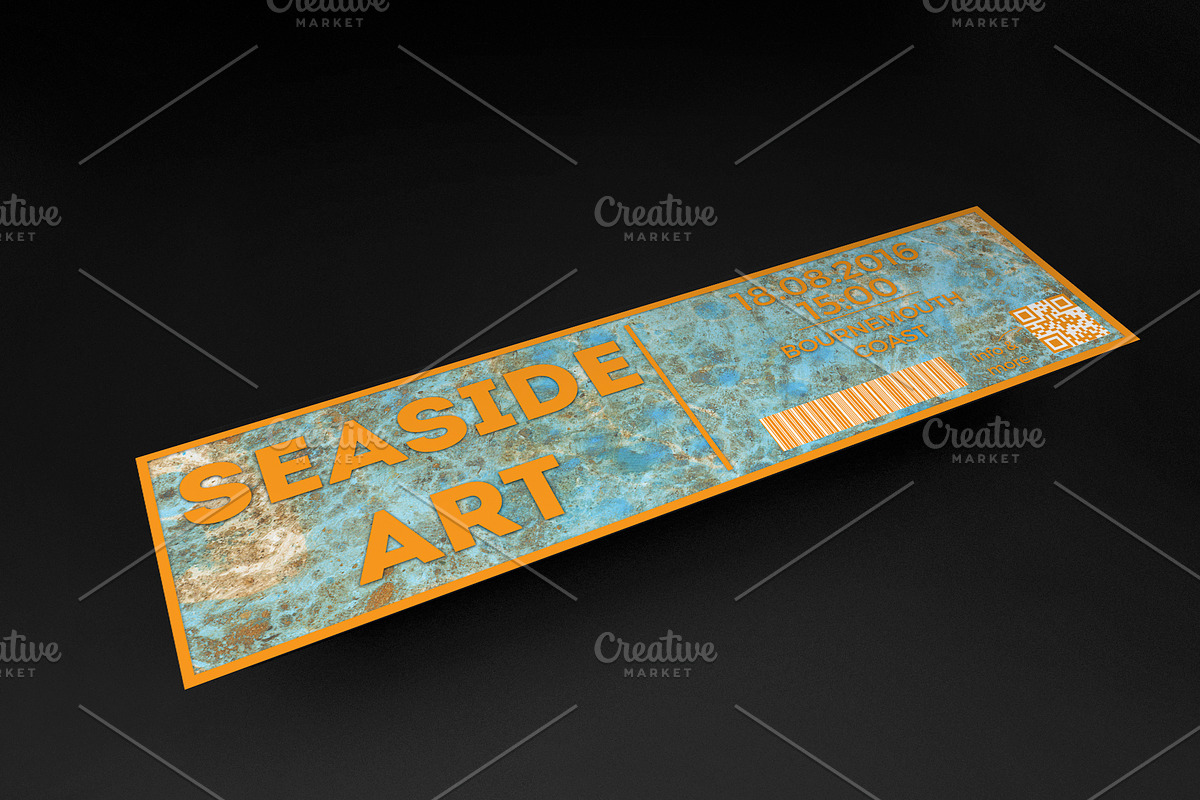 Beach Event Ticket, an Invitation Template by Konakchiev (Photo 3 of 3)