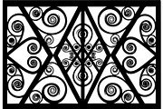 Decorative Iron Grill Scroll Panel, an Object Graphic by Creativeshirt (Thumbnail 9 of 18)