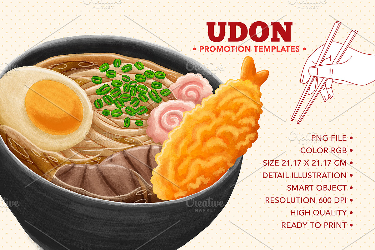 Udon Promotion Templates, a Flyer Template by MEDZ (Photo 6 of 6)