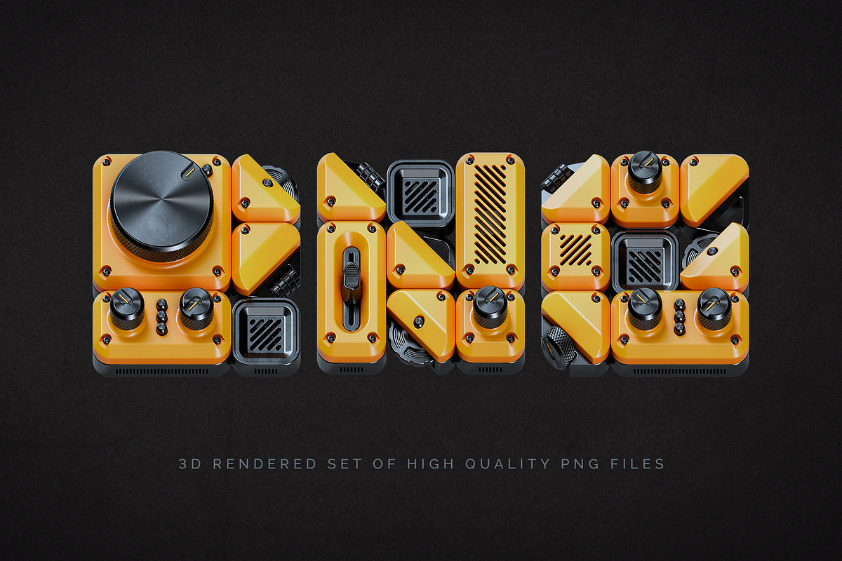 GDT1 - Color Bitmap Font, a Symbol Font by Gleb Guralnyk (Photo 3 of 6)