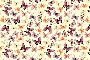 Watercolor Seamless Pattern - Nature