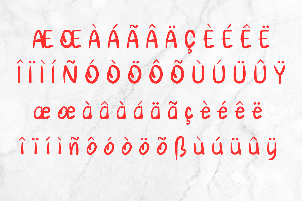 Sweet apple, a Handwritten Font by Petal Pixels (Photo 11 of 12)