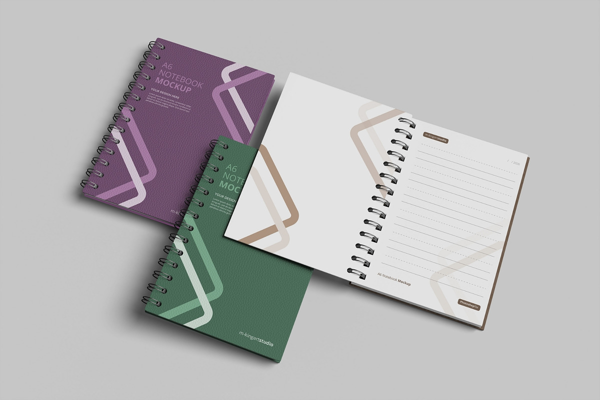 Realistic Notebook Mockup PSD, a Books & Magazine Mockup by MA-KING_ART (Photo 5 of 5)