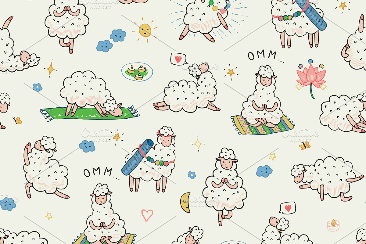 Yoga Llama, an Animal Illustration by GooseFrol (Photo 3 of 8)