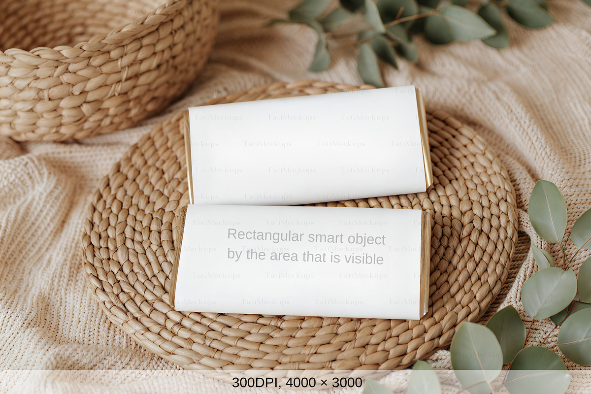Chocolate Bar Mockup Minimal Style, a Product Mockup by TatiMockup (Photo 2 of 4)