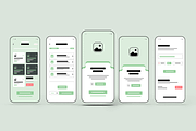 Mobile App Wireframe UI Kit Template, a Wireframe Template by MightyDesign (Thumbnail 1 of 8)