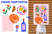 Dopamine Summer Poster Creator, an Object Graphic by ArtFM (Thumbnail 12 of 17)