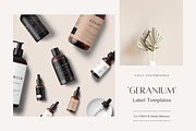 Cosmetic Label Bundle • Geranium, a Print Template by Sjá Agency (Thumbnail 2 of 19)