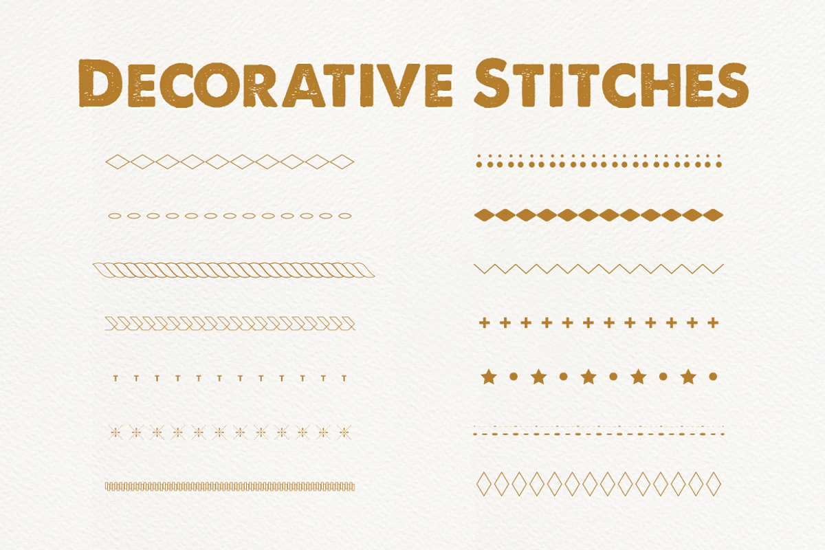 Decorative Stitch Brushes, a Brush Add-On by Bene's shop (Photo 1 of 5)