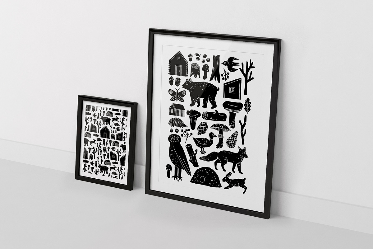 FOREST STORY Graphic Set, an Animal Illustration by Katerina Osa (Photo 2 of 8)