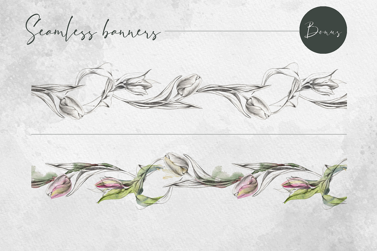 Spring tulip letters, an Object Illustration by MsFlaffy (Photo 12 of 14)