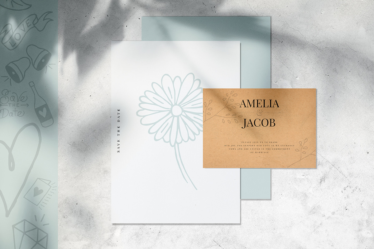 Rustic Wedding Icons, an Object Graphic by The Fake PNG