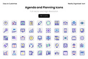 Agenda and Planning Icons, a Solid Icon by Wencory (Thumbnail 1 of 2)