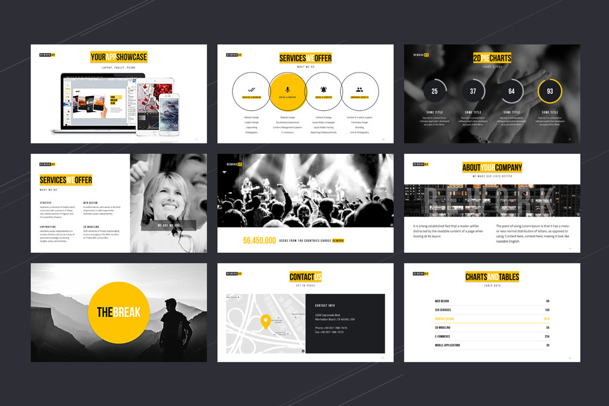 Rework PowerPoint Presentation, a Presentation Template by Rework