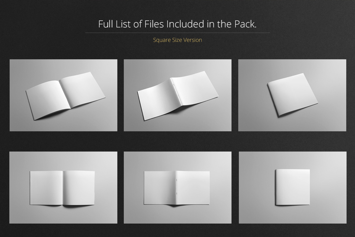 Square Brochure Mock-Up, a Print Template by Mockup Cloud (Photo 5 of 5)