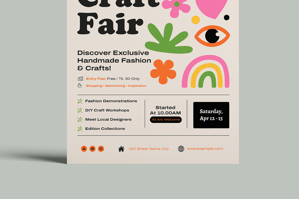 Creative Craft Fair, a Flyer Template by MightyDesign (Photo 5 of 8)