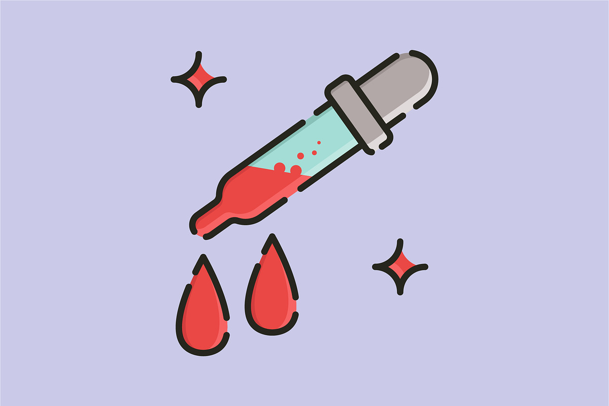 Medical glass dropper, a Solid Icon by REIKYDEWANSASONGKO (Photo 1 of 3)