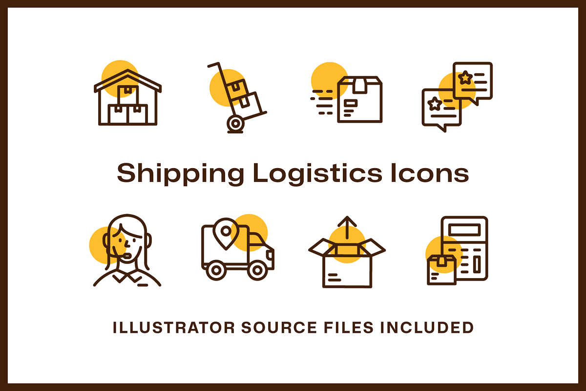 54 Shipping Logistics Icons, an Icon by Furnace (Photo 2 of 5)