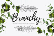 52 hand drawn branches, an Object Graphic by Wander Designs (Thumbnail 1 of 6)
