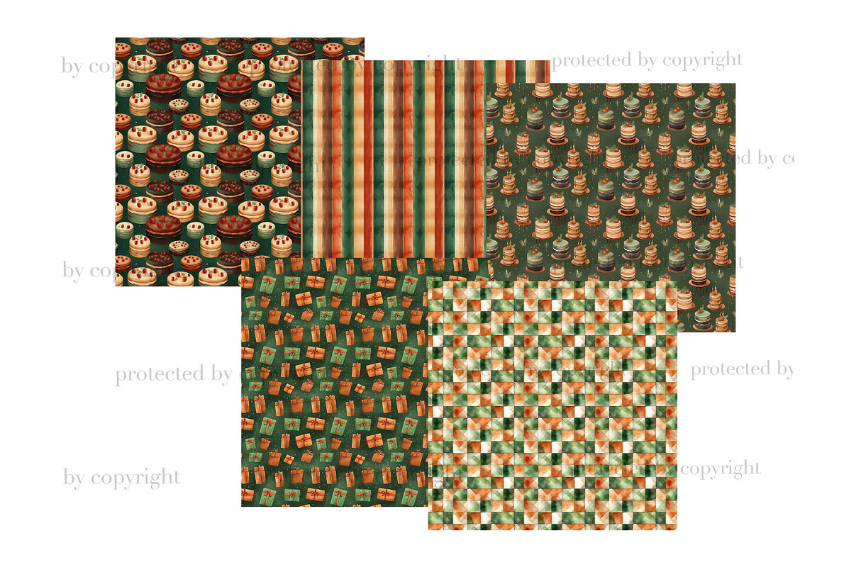 Mans Birthday Seamless Pattern, a Pattern Graphic by GlamArtZhanna (Photo 2 of 3)