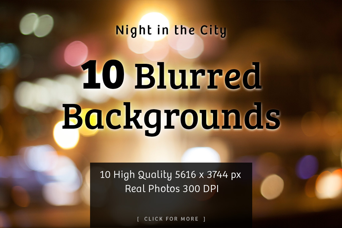 City Lights | 10 Bokeh Backgrounds, a Texture Graphic by denisespinoza (Photo 1 of 2)