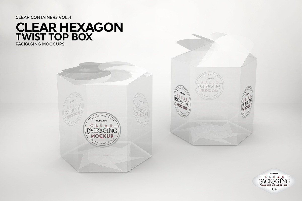04 Clear Container Packaging Mockups, a Cups & Container Mockup by INCDesign (Photo 13 of 21)