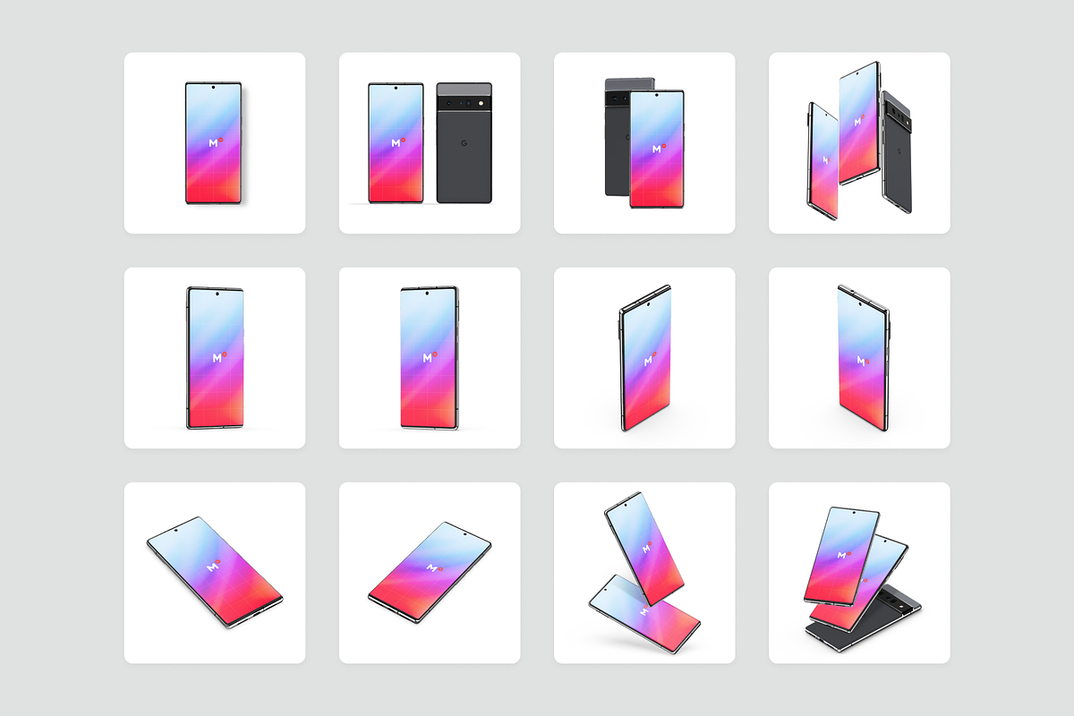 12 Google Pixel 6 Pro Mockups, an Android Mockup by 360 Mockups (Photo 7 of 8)