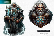 Celtic God Goddess clipart set, a Person Illustration by ThatsDesignArt (Thumbnail 9 of 12)