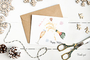 Watercolor Celebratory Icons Set, a Decorative Illustration by MayaNavits (Thumbnail 6 of 6)