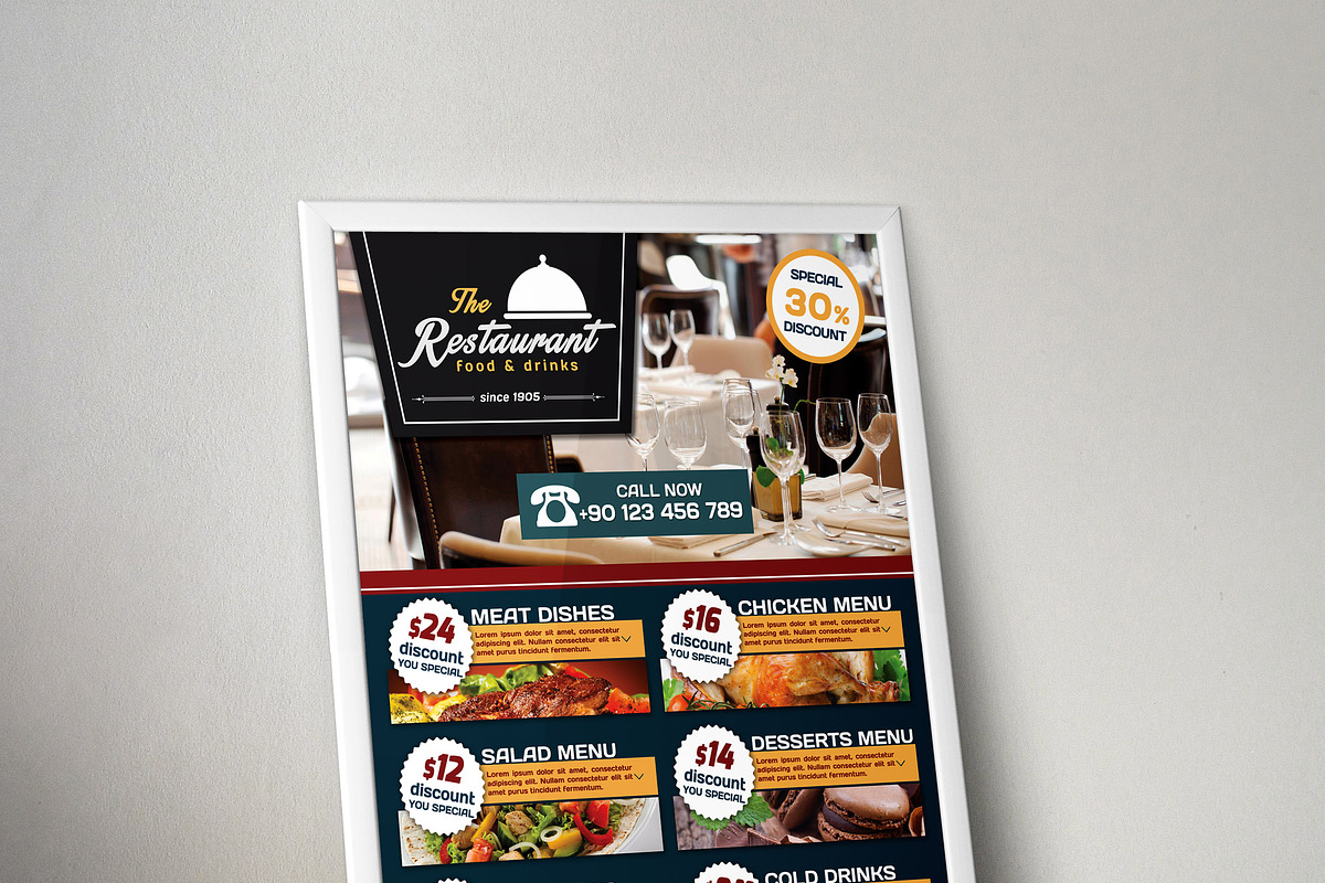 Cafe and Restaurant Flyer, a Flyer Template by fatihakdemir (Photo 1 of 4)