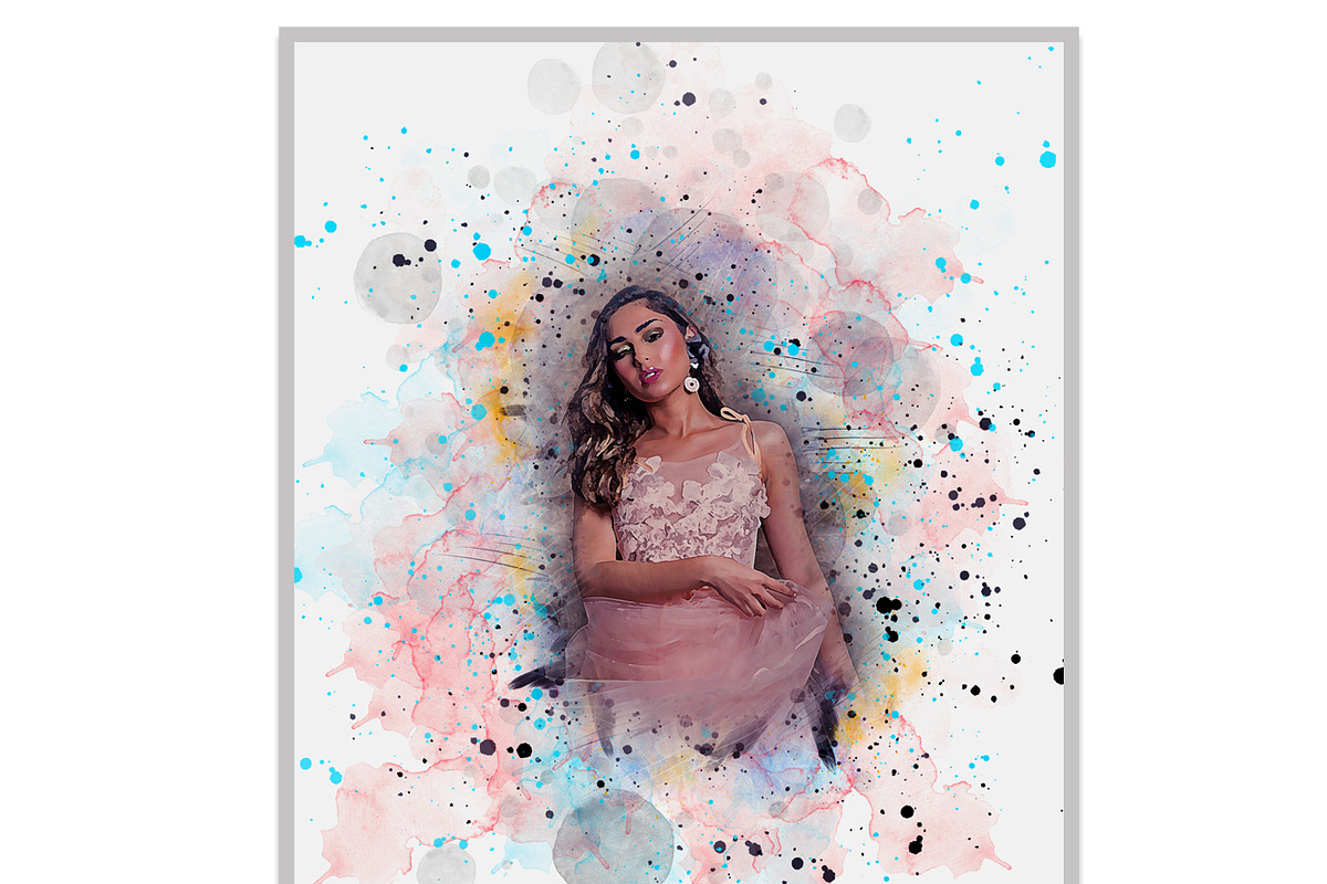 Mixed Watercolor Photoshop Action, an Action Add-On by Studio Retouch