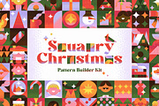 Squarry Christmas. Pattern Builder., a Pattern Graphic by Red Monkey (Thumbnail 1 of 15)