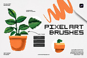 Pixel Art Procreate Brushes, a Brush Add-On by Spasibenko Art (Thumbnail 2 of 7)