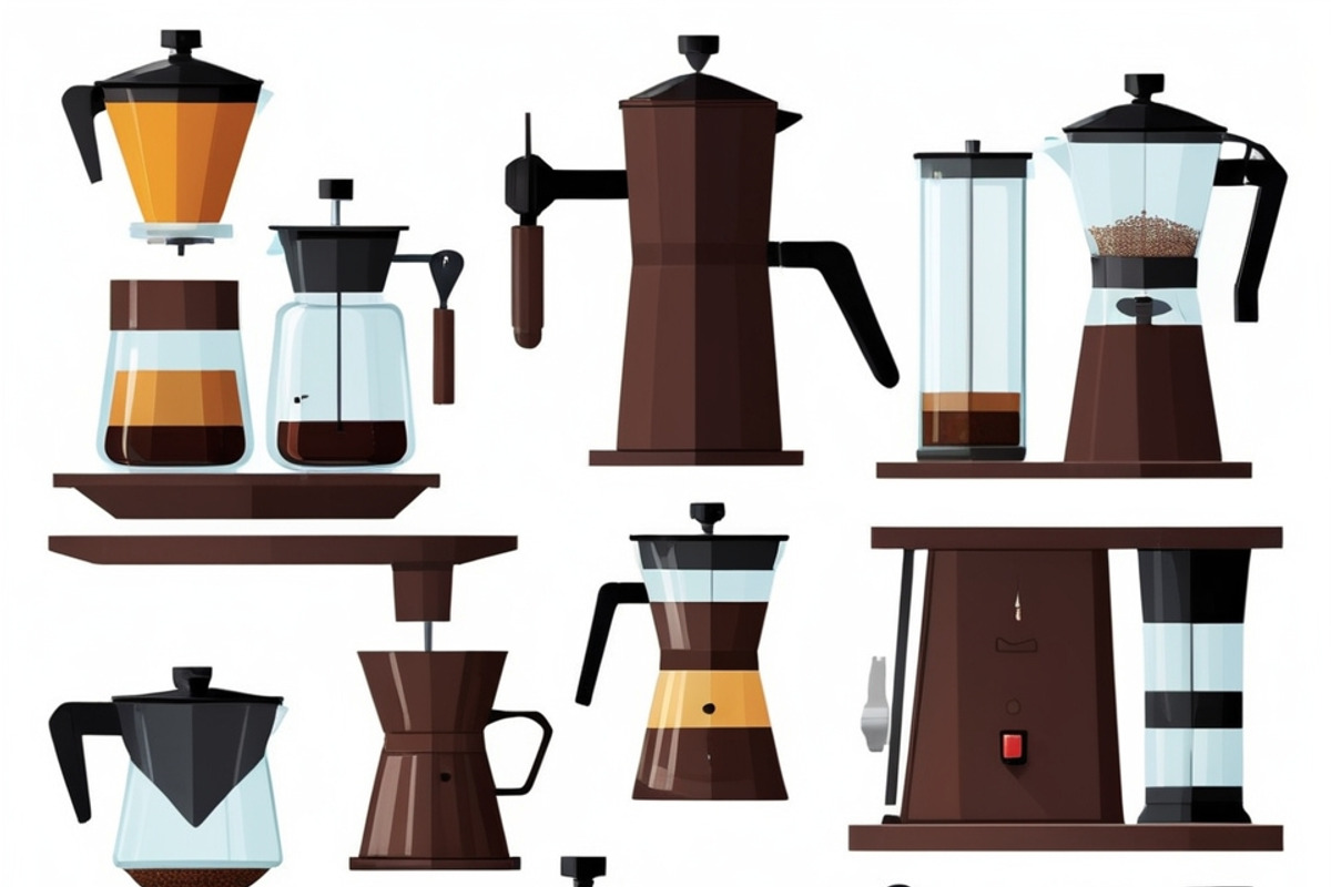 35 Vector Flat Coffee Tools Set, an Object Graphic by adenpinkstore (Photo 5 of 17)
