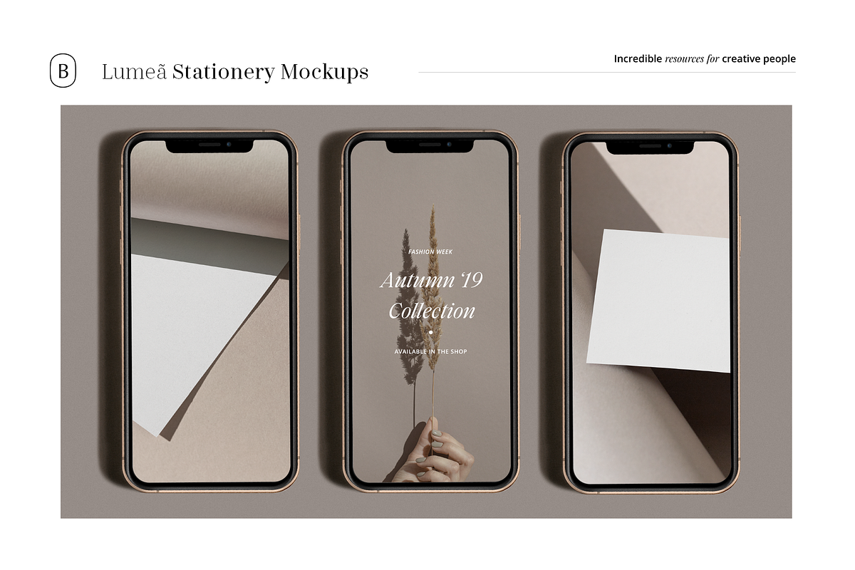 Lumea Stationery Mockups, an iPhone Mockup by William Hansen (Photo 4 of 6)