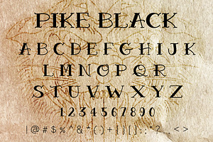 Pike Traditional Tattoo Font