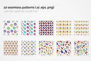 Sweets Seamless Patterns, a Pattern Graphic by 3Y_Design (Thumbnail 2 of 6)