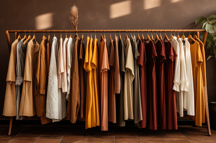 Clothes rack with different clothes, a Photo by Iftikhar Alam
