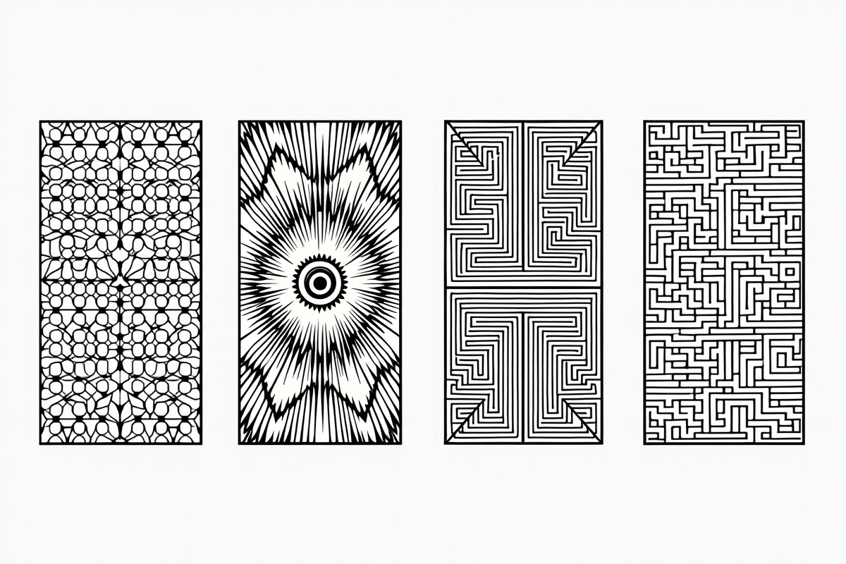 Black Decorative Laser Cut Design, an Illustration by BIPLOB EXPERT (Photo 5 of 9)